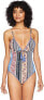 Фото #1 товара Minkpink 262031 Women's Lily Multi V-Neckline One Piece Swimsuit Size S