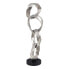 Decorative Figure 21 x 15 x 63 cm Black Silver