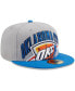 Бейсболка цвета серый и синий New Era Oklahoma City Thunder Tip-Off Two-Tone 59FIFTY Fitted Hat Серый, синий, 7 1/2 - фото #4