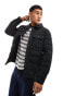 Hollister quilted shirt jacket with lining in black