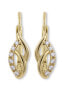 Фото #1 товара Elegant gold earrings with crystals 745 239 001 01087 0000000