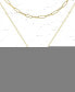 ფოტო #1 პროდუქტის 14K Gold Plated Willow Initial Layering Necklace Set