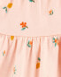 Baby Peach Sleeveless Cotton Dress 6M