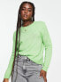 JDY crew neck jumper in green