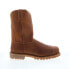 Фото #1 товара Silverado Boots 7705 Mens Brown Leather Slip On Work Boots 9.5