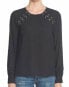 Фото #1 товара Топ 1State Lace Up Shoulder Knit Black