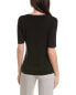 Anne Klein Half Sleeve V-Neck Top Women's