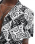 Фото #3 товара Another Influence beach shirt co ord in diamond paisley