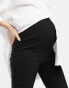 Фото #2 товара ASOS DESIGN Maternity over the bump high waist trousers in skinny fit in black