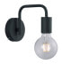 Фото #2 товара Wandlampe mit Schalter Metall Schwarz