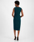 ფოტო #2 პროდუქტის Women's Square-Neck Sleeveless Side-Pleated Dress