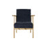 Фото #4 товара Кресло мягкое DKD Home Decor Синее полиэстер Светло-коричневая Сосна (63 x 68 x 81 см)
