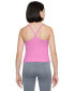 Бюстгальтер Nike Dri-FIT Indy Tank Sports Bra для девушек Playful Pink/white, L (14/16) - фото #2