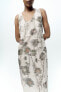 Фото #17 товара Платье-рубашка из 100% рами с принтом — zw collection ZARA
