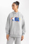 Фото #3 товара Свитшот defacto NBA Wordmark Oversize Fit