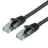VALUE UTP Cable Cat.6 - halogen-free - black - 2m - 2 m - Cat6 - U/UTP (UTP) - RJ-45 - RJ-45