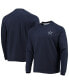 Фото #2 товара Men's Navy Dallas Cowboys Sunset Slub Raglan Henley Long Sleeve T-shirt