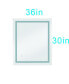 LED Mirror For Bathroom With Lights, Dimmable, Anti-Fog, Lighted Bathroom Mirror With Smart