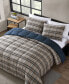 Rugged Plaid Micro Suede Reversible 3 Piece Duvet Cover Set, King