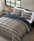 Rugged Plaid Micro Suede Reversible 3 Piece Duvet Cover Set, Full/Queen