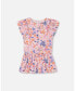 ფოტო #1 პროდუქტის Girl Organic Cotton Tunic Lavender Printed Fields Flowers - Child