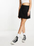 Фото #1 товара Miss Selfridge pleated mini skirt in black