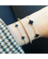 ფოტო #2 პროდუქტის Mini Onyx Clover Bracelet 14K Gold