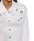 ფოტო #7 პროდუქტის Women's Signature-Pin Embellished Denim Jacket