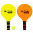 Beach Spades with Ball Aktive Yellow Orange 18,5 x 32,5 cm (6 Units)