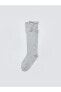 Фото #3 товара LCW Kids Kendinden Desenli Kız Çocuk Diz Altı Çorap