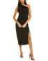 Фото #1 товара Serenette One-Shoulder Midi Dress Women's Black Xs