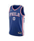 Фото #3 товара Big Boys Tyrese Maxey Royal Philadelphia 76ers Swingman Jersey - Icon Edition