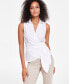 ფოტო #1 პროდუქტის Women's Sleeveless Wrap Top, Created for Macy's