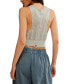 ფოტო #2 პროდუქტის Women's The Vest Of Us Cropped Sweater Vest