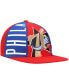 ფოტო #2 პროდუქტის Men's Red Philadelphia 76ers Hardwood Classics Big Face Callout Snapback Hat