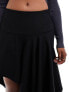 Фото #4 товара Weekday Joy asymmetric mini skirt in black