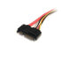 Фото #6 товара StarTech.com 12in 22 Pin SATA Power and Data Extension Cable - 0.35 m - SATA I - SATA 22-pin - SATA 7-pin + 15-pin - Male/Female - Red