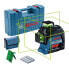 Bosch Linienlaser GLL 3-80 G mit Laserzieltafel und Tasche im Handwerkerkoffer
