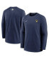 Фото #2 товара Men's Navy Milwaukee Brewers Authentic Collection Logo Performance Long Sleeve T-shirt