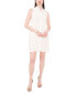 Фото #1 товара Women's Pleated Scallop-Trim Button-Up Dress