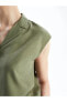 LCWAIKIKI Classic Düz Keten Karışımlı Kadın Gömlek