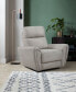White Label Brennen 39" Leather Match Swivel Glider Chair