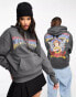 ASOS DESIGN unisex oversized license hoodie in charcoal with Guns N' Roses graphics