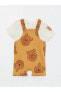Фото #1 товара LCW baby Kare Yaka Winnie the Pooh Baskılı Erkek Bebek Salopet ve Tişört 2'li