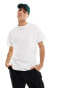 ASOS DESIGN oversized t-shirt with back print in white