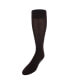 Men's Jasper Mercerized Cotton Ribbed Mid-Calf Solid Color Socks