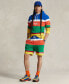 ფოტო #4 პროდუქტის Men's 6-Inch Logo Striped Fleece Shorts