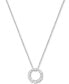 ფოტო #1 პროდუქტის Diamond Graduated Circle 18" Pendant Necklace (5/8 ct. t.w.) in 14k White Gold or 14k Yellow Gold