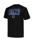 ფოტო #3 პროდუქტის Branded Men's Black Indianapolis Colts Big Tall Pop T-Shirt