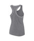 ფოტო #2 პროდუქტის Women's Heather Gray Oakland Athletics Wordmark Logo Racerback Tank Top